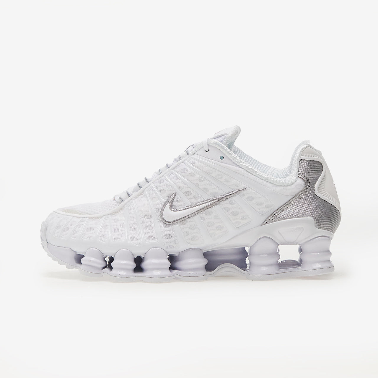 Nike Shox TL White Metallic Silver Max Orange