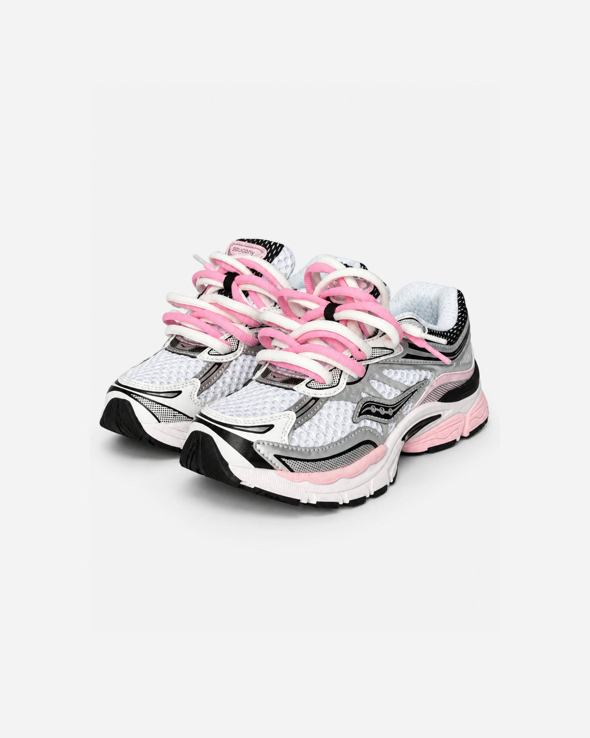 Saucony ProGrid Omni 9 Enfant - Silver / Pink - Sneykers