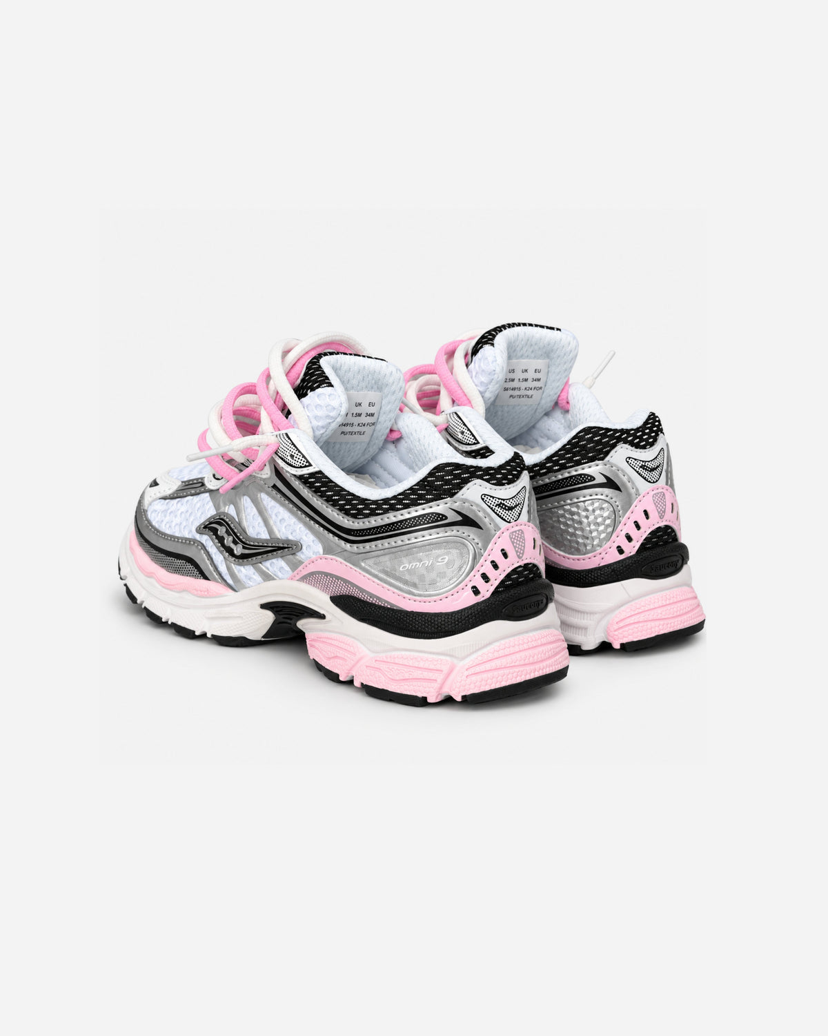 Saucony ProGrid Omni 9 Enfant - Silver / Pink - Sneykers