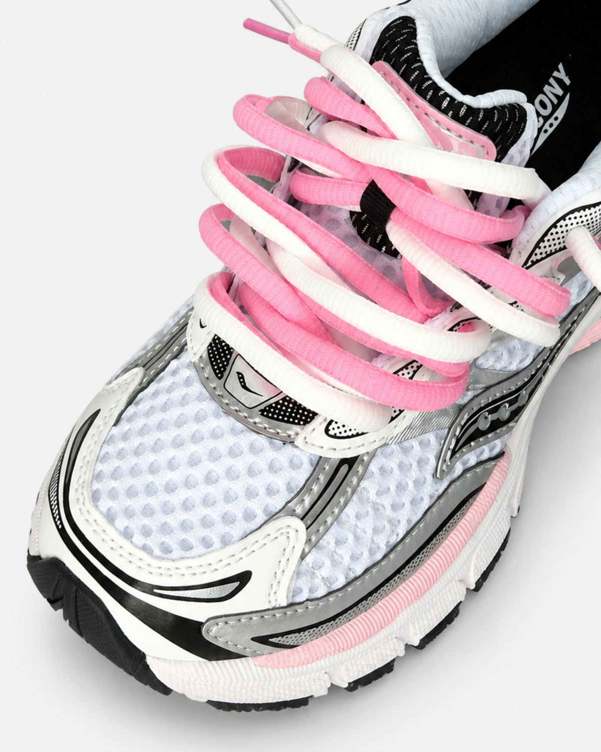Saucony ProGrid Omni 9 Enfant - Silver / Pink - Sneykers