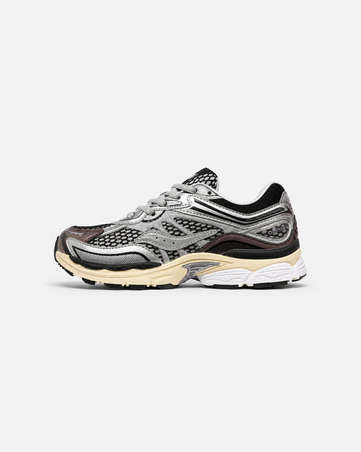 Saucony ProGrid Omni 9 Enfant - Brown / Navy - Sneykers