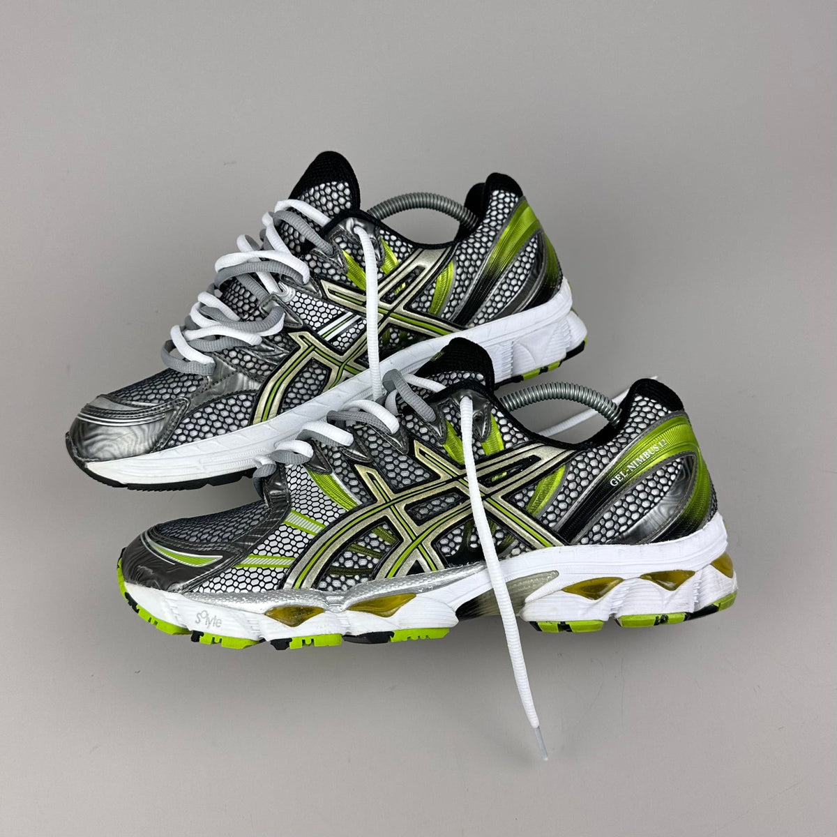 ASICS Gel Nimbus 16 - Argent / Vert Citron - Sneykers