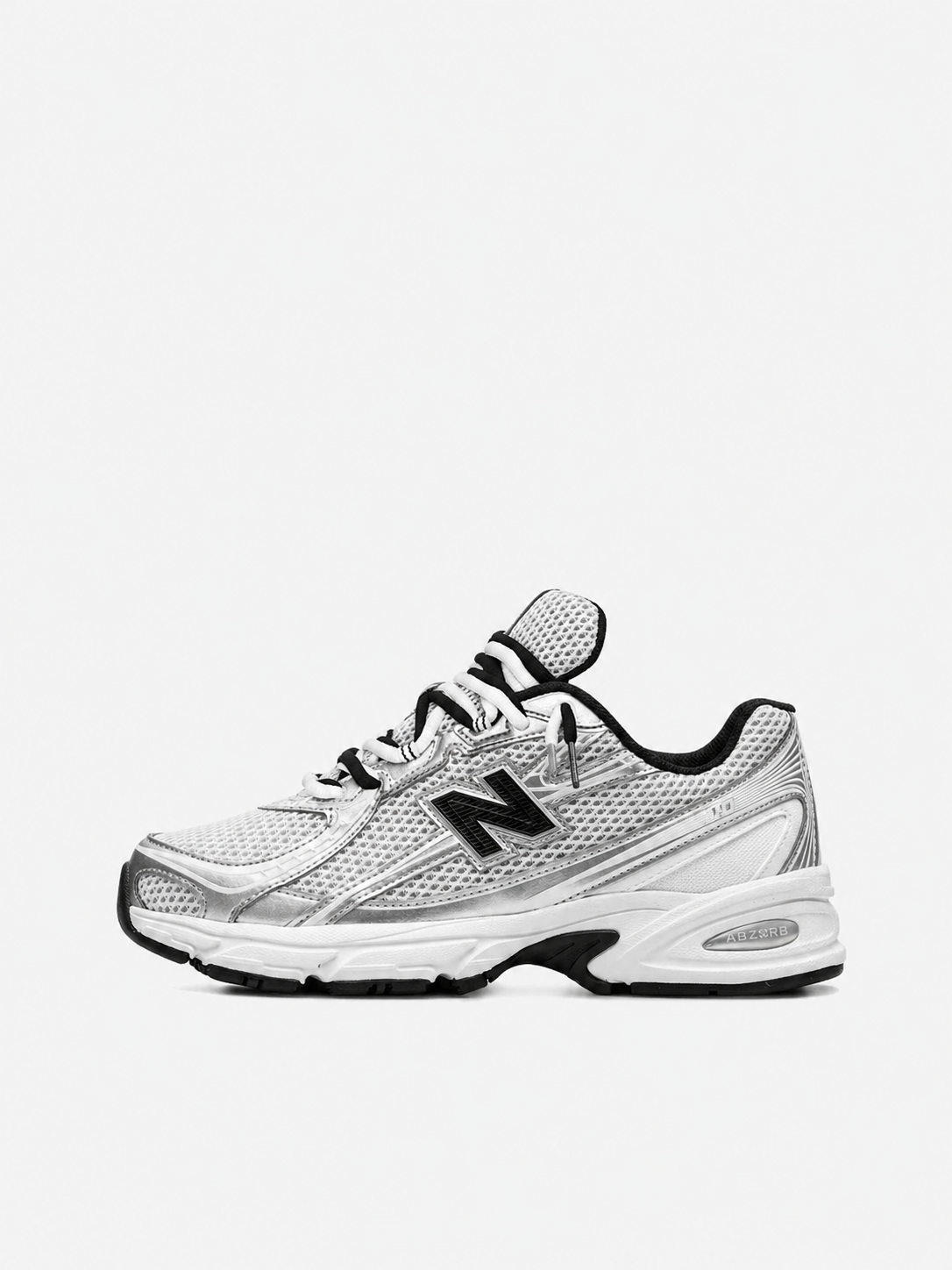 New Balance 740 - Black / White Double Laces - Sneykers