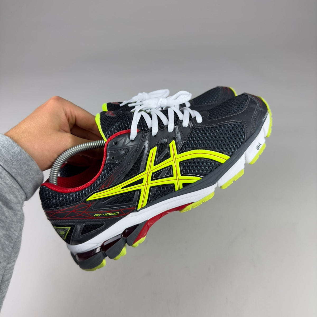 ASICS Gel Nimbus 16 - Noir / Jaune Fluo / Rouge - Sneykers