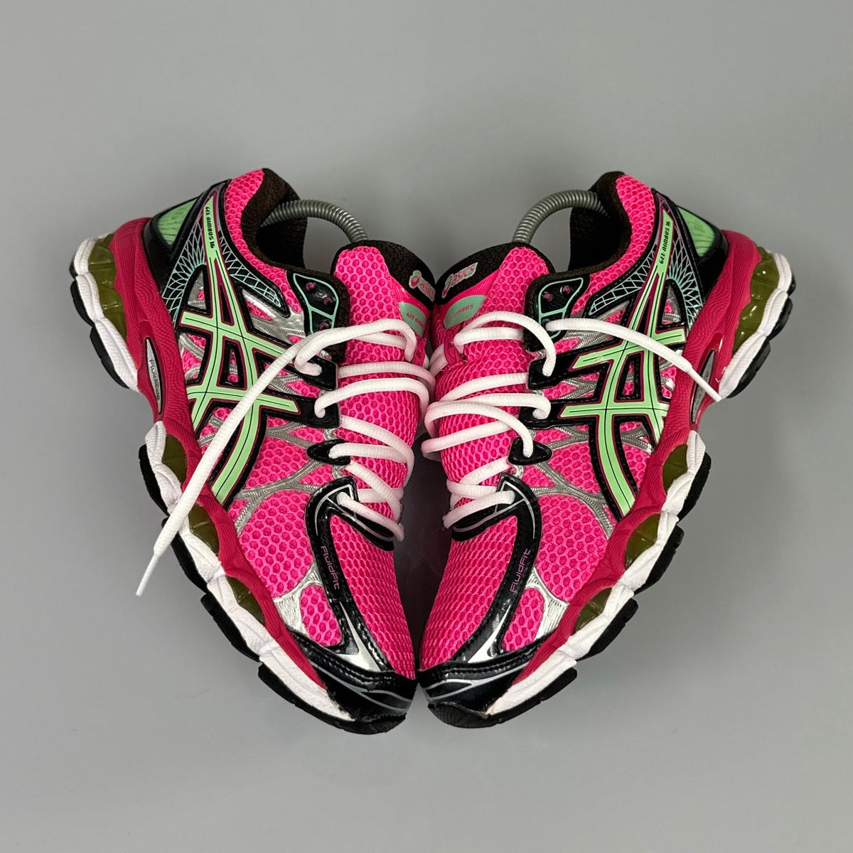 ASICS Gel Nimbus 16 - Rose Fluo / Vert Menthe - Sneykers