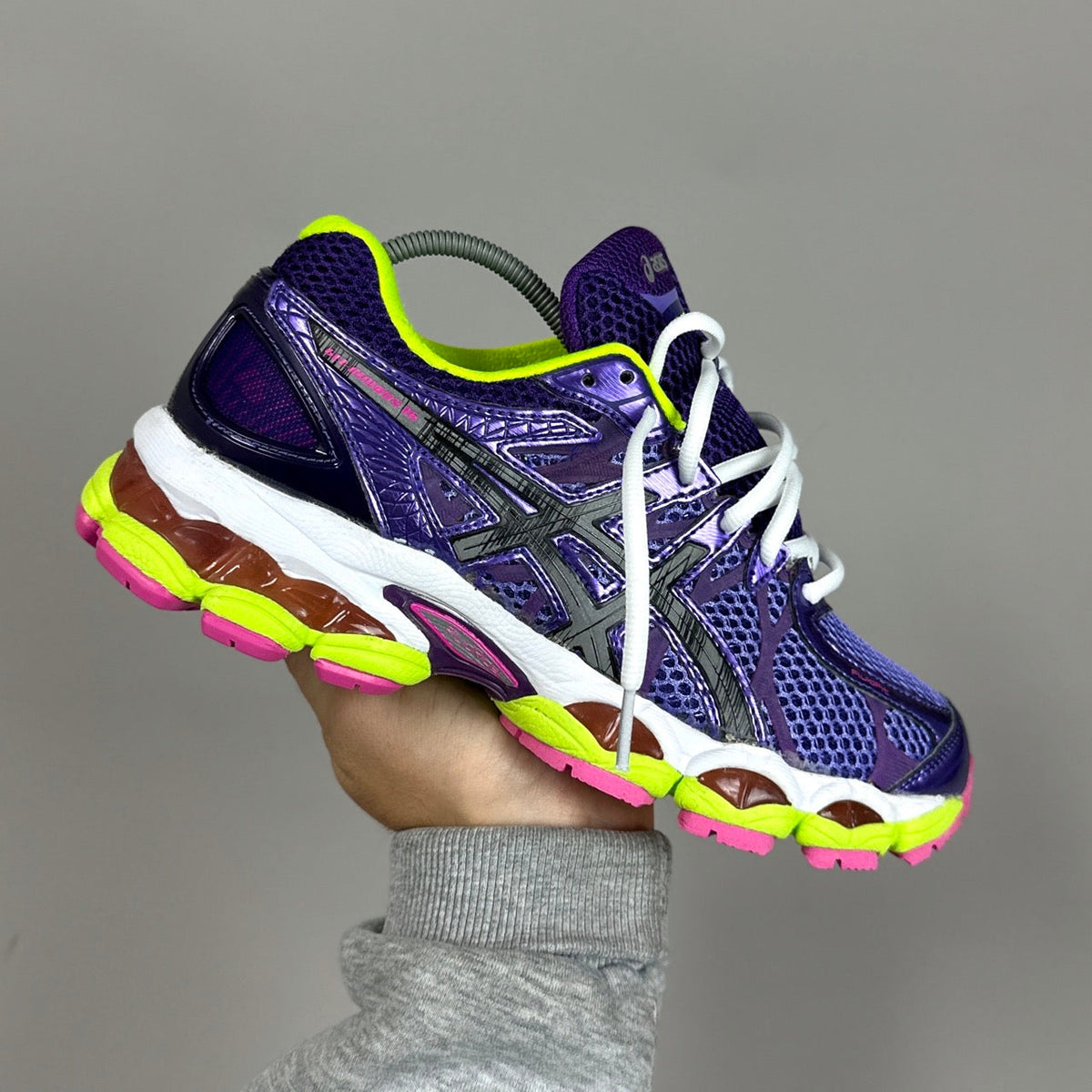 ASICS Gel Nimbus 16 - Violet / Citron / Rose Fluo - Sneykers