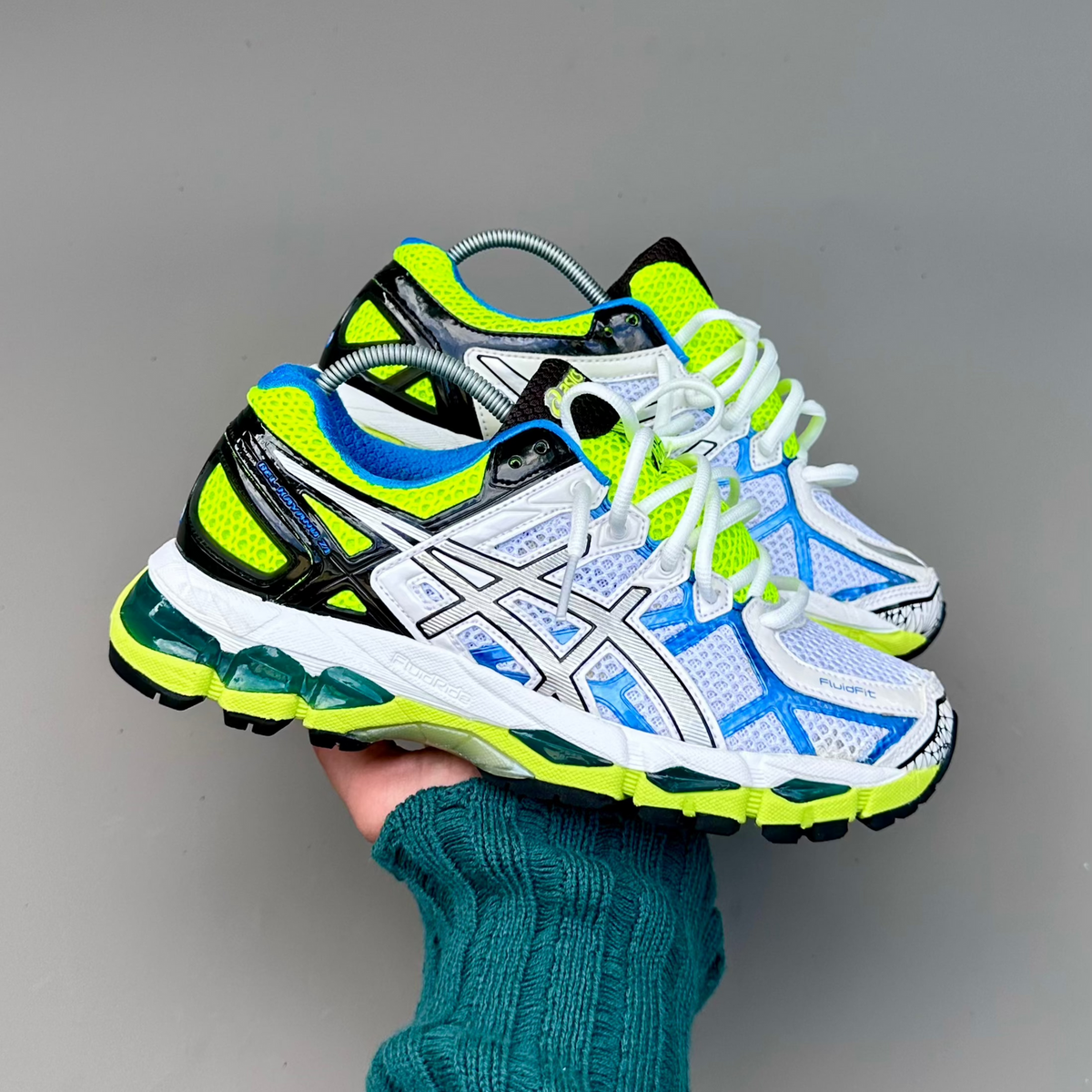 ASICS Gel Nimbus 16 - Blanc / Jaune Fluo / Vert - Sneykers