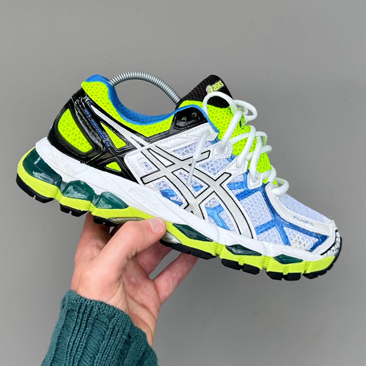 ASICS Gel Nimbus 16 - Blanc / Jaune Fluo / Vert - Sneykers