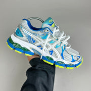 ASICS Gel Nimbus 16 - Blanc / Bleu / Jaune Fluo - Sneykers