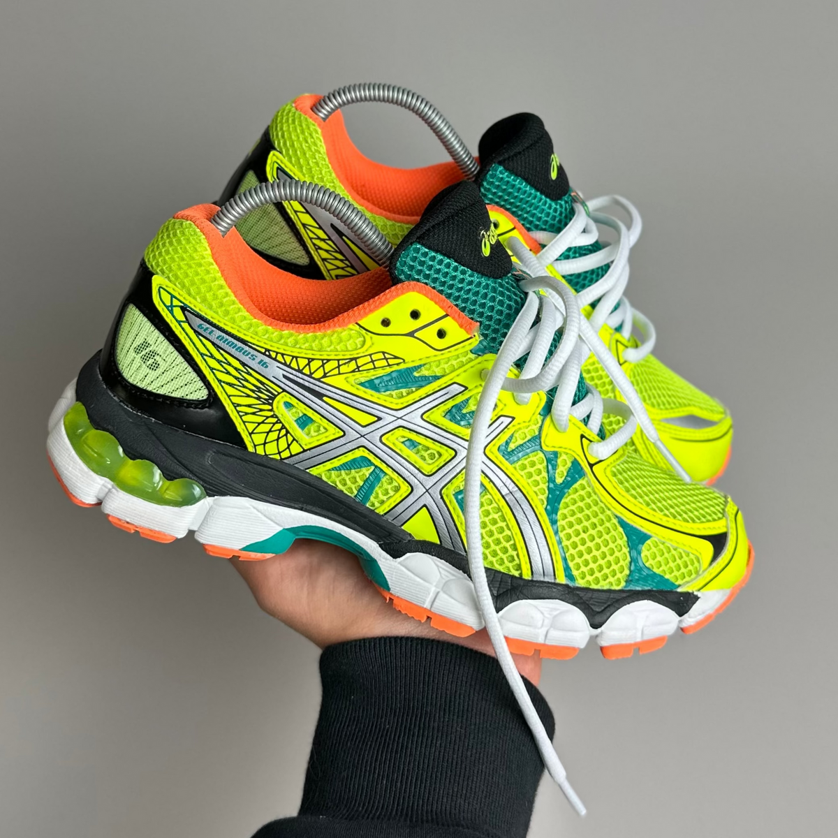 ASICS Gel Nimbus 16 - Jaune Fluo / Turquoise - Sneykers