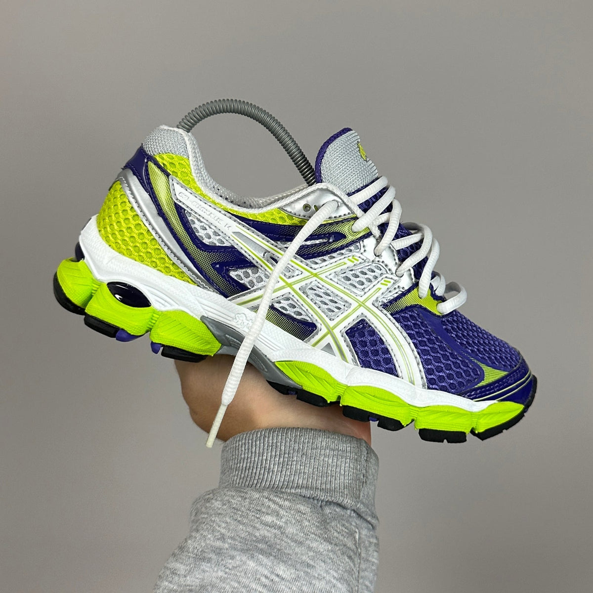 ASICS Gel Nimbus 16 - Vert Citron / Violet / Blanc - Sneykers