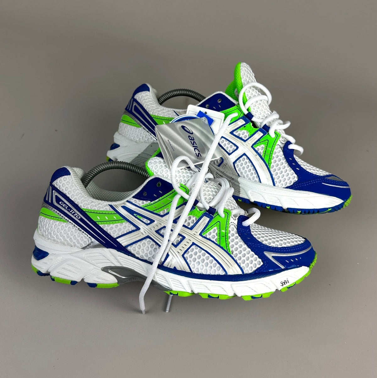 ASICS Gel Nimbus 16 - Blanc / Bleu Roi / Vert Fluo - Sneykers