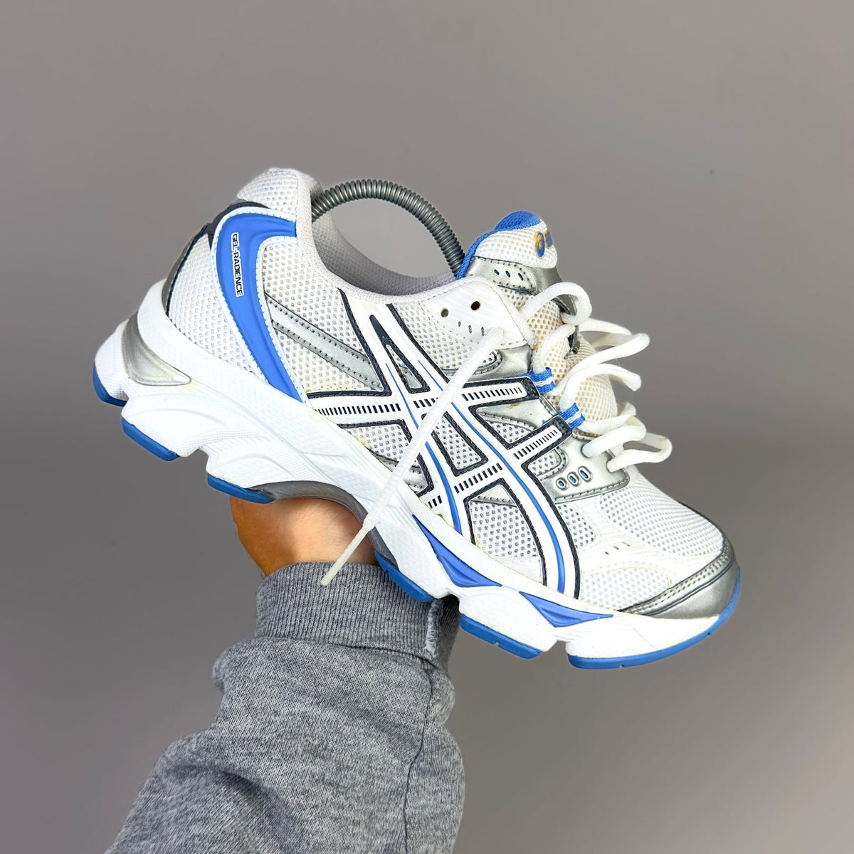 ASICS Gel Nimbus 16 - Blanc / Bleu Azur / Noir - Sneykers