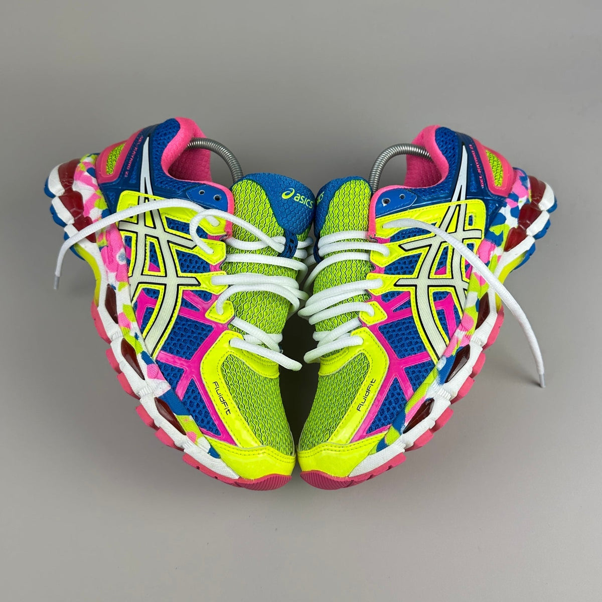 ASICS Gel Nimbus 16 - Bleu Roi / Jaune Fluo / Rose - Sneykers