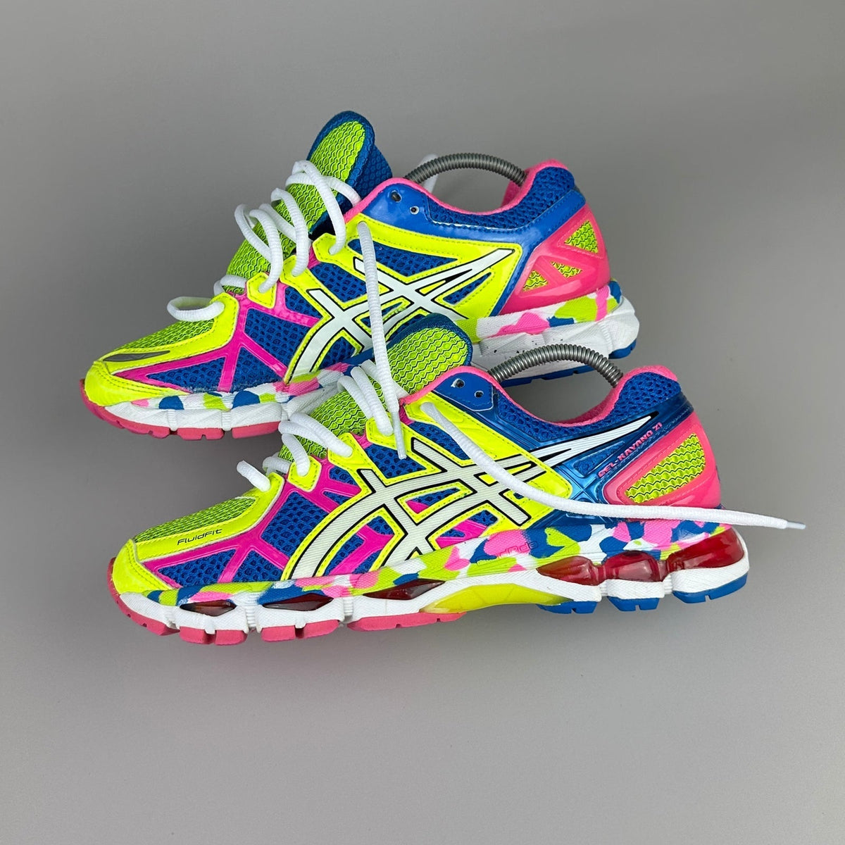 ASICS Gel Nimbus 16 - Bleu Roi / Jaune Fluo / Rose - Sneykers