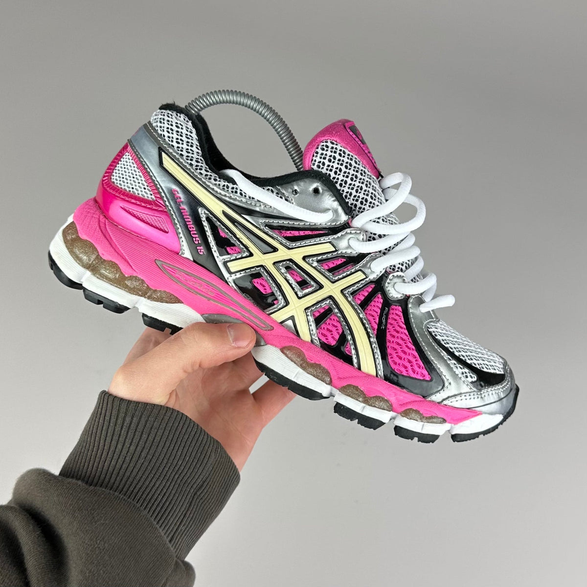 ASICS Gel Nimbus 16 - Rose Fluo / Argent - Sneykers