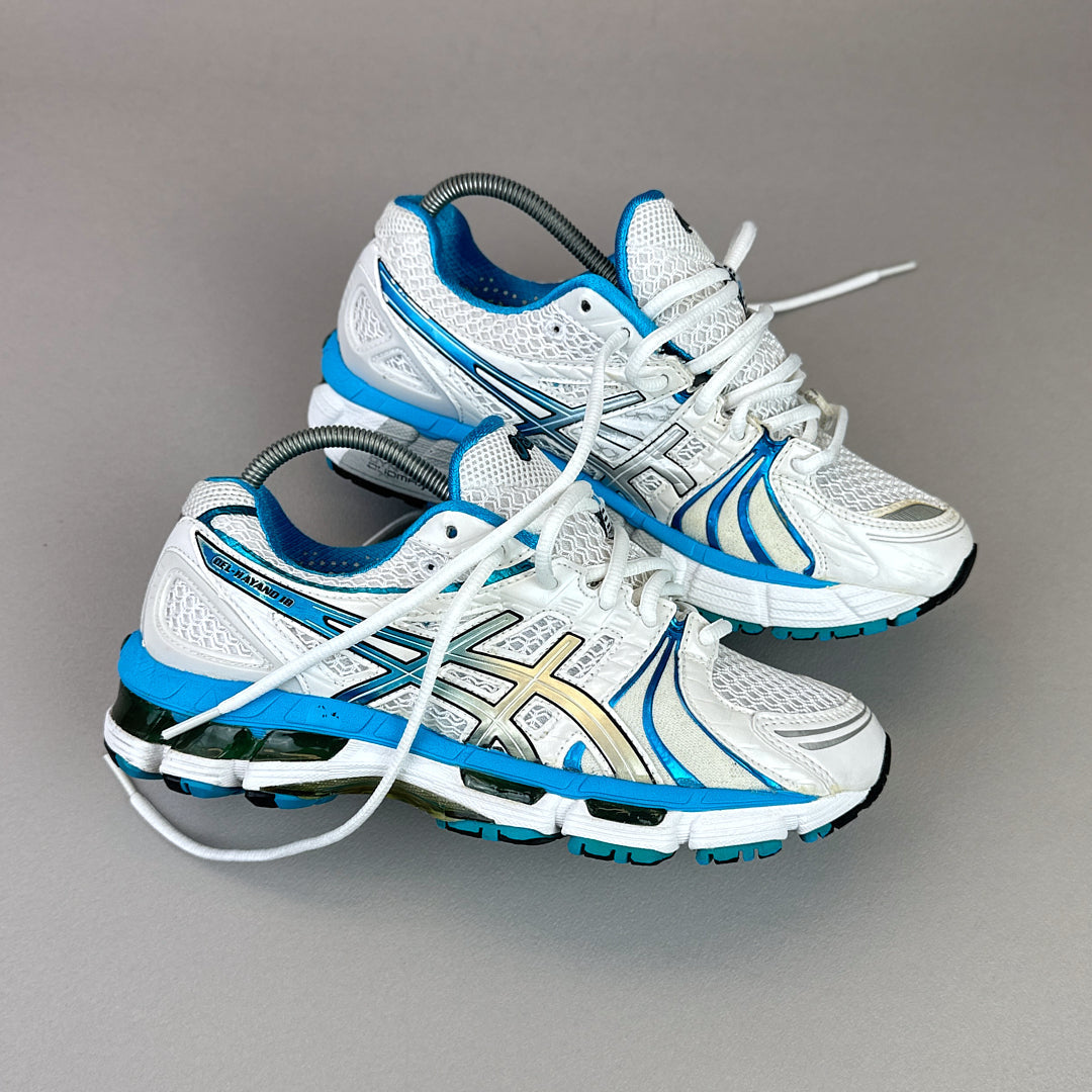 ASICS Gel Nimbus 16 - Blanc / Bleu Ciel / Doré - Sneykers