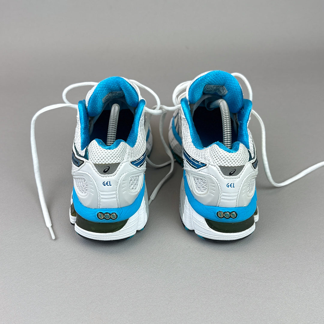 ASICS Gel Nimbus 16 - Blanc / Bleu Ciel / Doré - Sneykers