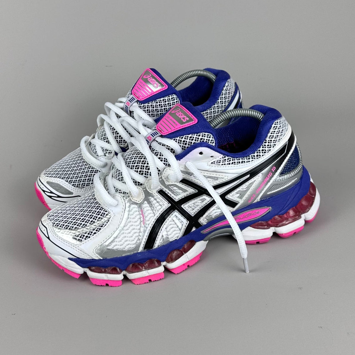 ASICS Gel Nimbus 16 - Blanc / Indigo / Rose Fluo - Sneykers