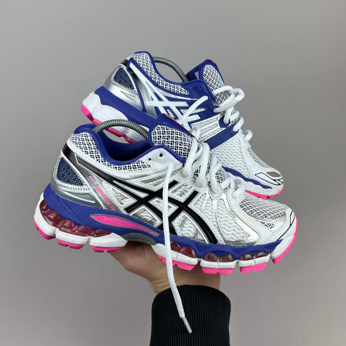 ASICS Gel Nimbus 16 - Blanc / Indigo / Rose Fluo - Sneykers