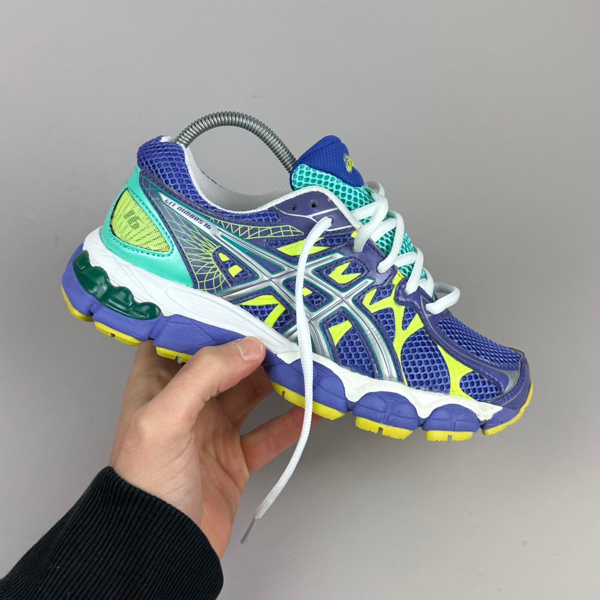 ASICS Gel Nimbus 16 - Bleu / Jaune Fluo - Sneykers