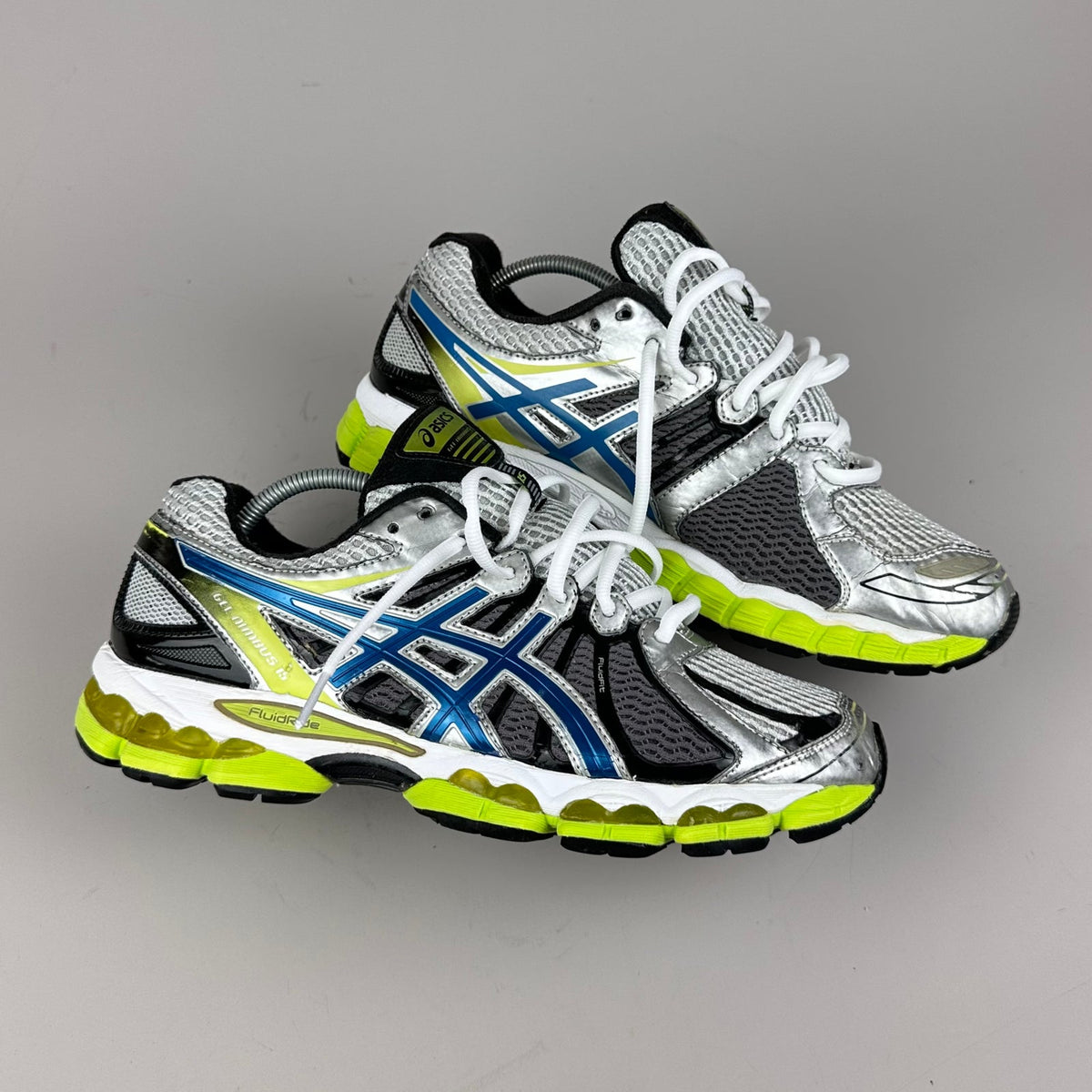 ASICS Gel Nimbus 16 - Blanc / Bleu Roi / Jaune Fluo - Sneykers