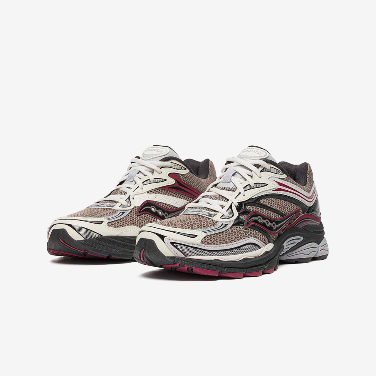Saucony ProGrid Omni 9 Tomorrow Meet Yesterday Pack Tan Maroon