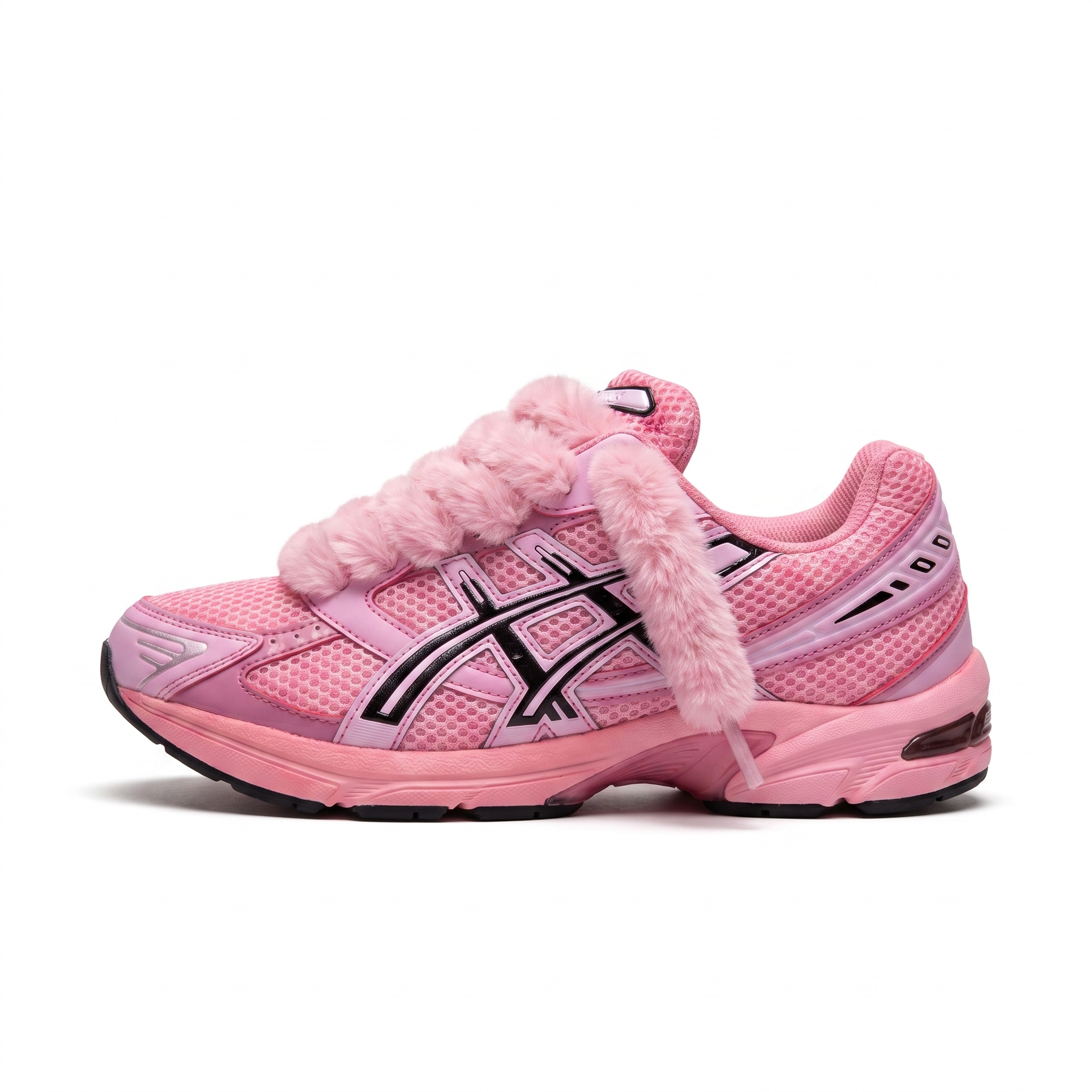 ASICS Gel 1130 Bubblegum lacets fourrure - Sneykers
