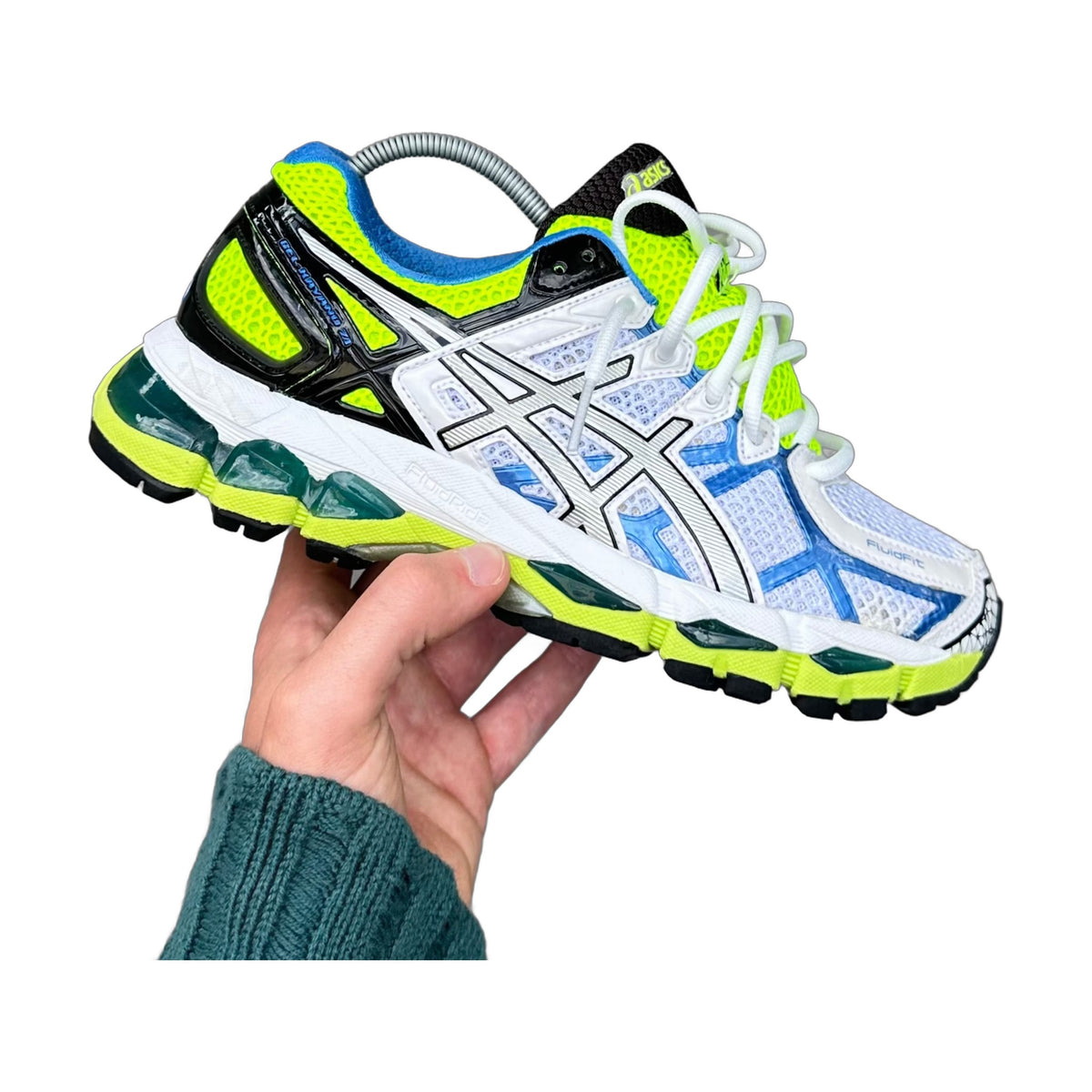 ASICS Gel Nimbus 16 - Blanc / Jaune Fluo / Vert - Sneykers